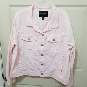 Forever 21 Pale Pink Denim Jacket